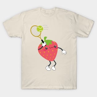 Strawberry playing tennis T-Shirt